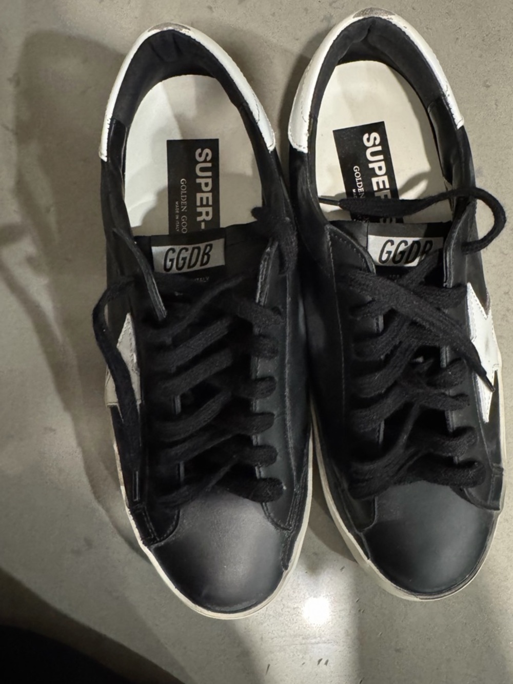 Golden Goose Black and White Men’s Low-Top Sneakers